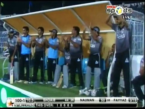 Shoaib Malik 95 runs batting Highlights Peshawar Panthers v Sialkot Stallions Haier Super8 T20 Cup, May 11 2015,