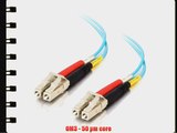 C2G / Cables to Go 01113 LC-LC  10GB 50/125 OM3 Duplex Multimode PVC Fiber Optic Cable Aqua