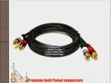 PTC 50FT Premium GOLD Series Dual RCA M/M Cables