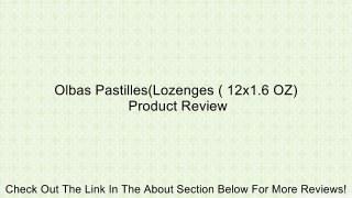 Olbas Pastilles(Lozenges ( 12x1.6 OZ) Review