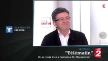 Zapping TV : Jean-Luc Mélenchon oublie qu'il est en direct