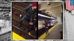 Man run over by train: NYC subway train caught on camera running over screaming man (VIDEO)