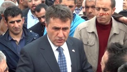 Erzurum'da Konutzedelerin Eylemine MHP Adayı Destek Verdi