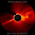 Coronal Mass Ejection Spawned From Class X2 Solar Flare (2011.02.15)