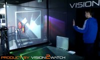 Holographic screen with kinect implementation