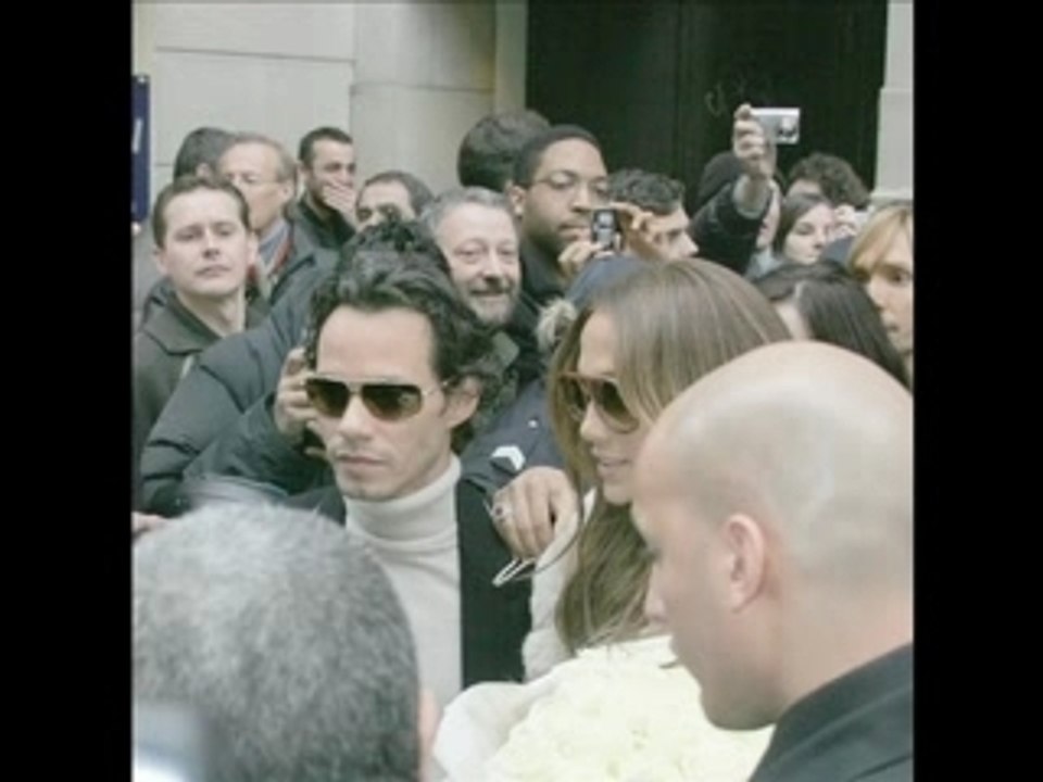 Jennifer Lopez et Marc Anthony à Paris