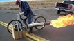 Jet Engine Bicycle! 50 Mph! really cool! Maddoxjets.com