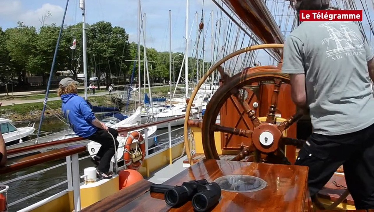 Semaine du Golfe. Le Morgenster accoste dans le port de Vannes
