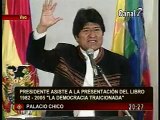 Evo Morales - asiste a presentación del libro 
