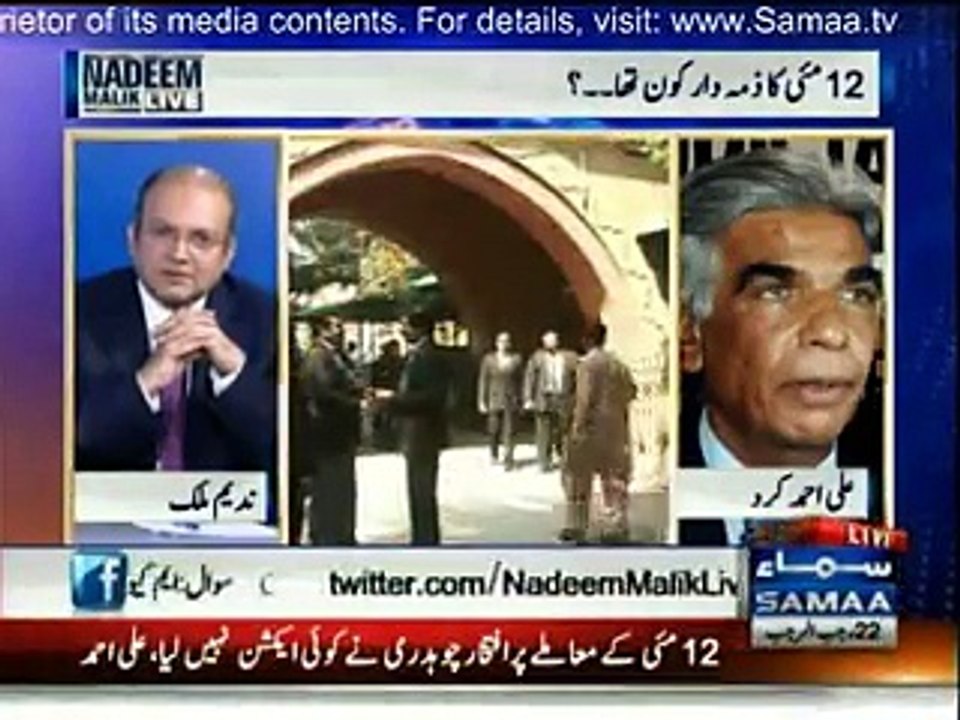 Nadeem Malik Live - 12th May 2015