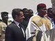 Mamadou Tandja accueille le président Sarkozy niger niamey