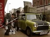 Driving on roof of car - Mr Bean