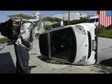 San Francisco Smart Car tipping: prank or vandalism with a social message?