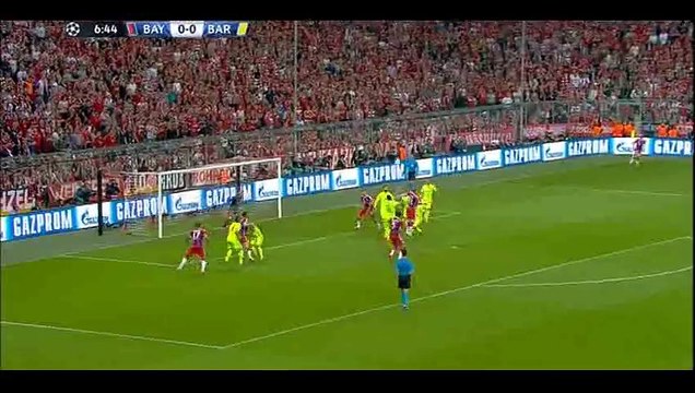 Medhi Benatia Goal - Bayern Munich 1-0 Barcelona - 12.05.2015 - Champions League