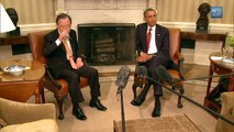 Ban Ki-moon Meets with President Obama at the White House