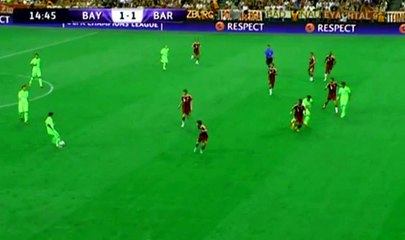 Bayern Munich vs Barcelona 2015 1-1 gol de Neymar Goal - CL 1/2 final (1)