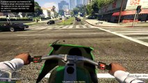 GTA 5 Em Primeira Pessoa PC #3 - Roubando a moto e conhecendo o Michael (1080p60fps)