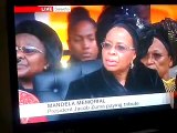 PRESIDENT JACOB ZUMA OF SOUTH AFRICA GIVES A SPEACH AT NELSON MANDELA'S MEMORIAL