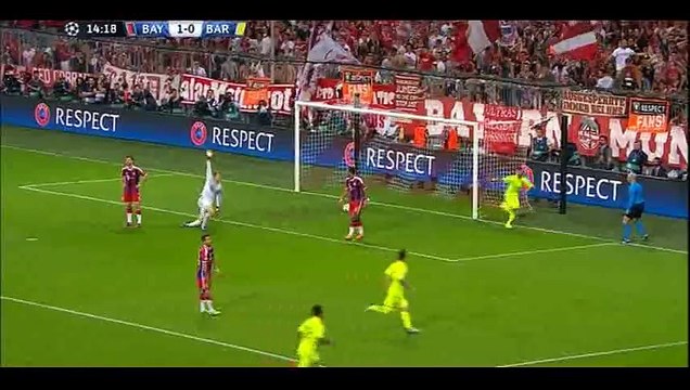 1-1 Goal Neymar - Bayern Munich vs Barcelona - Champions League - 12.05.2015