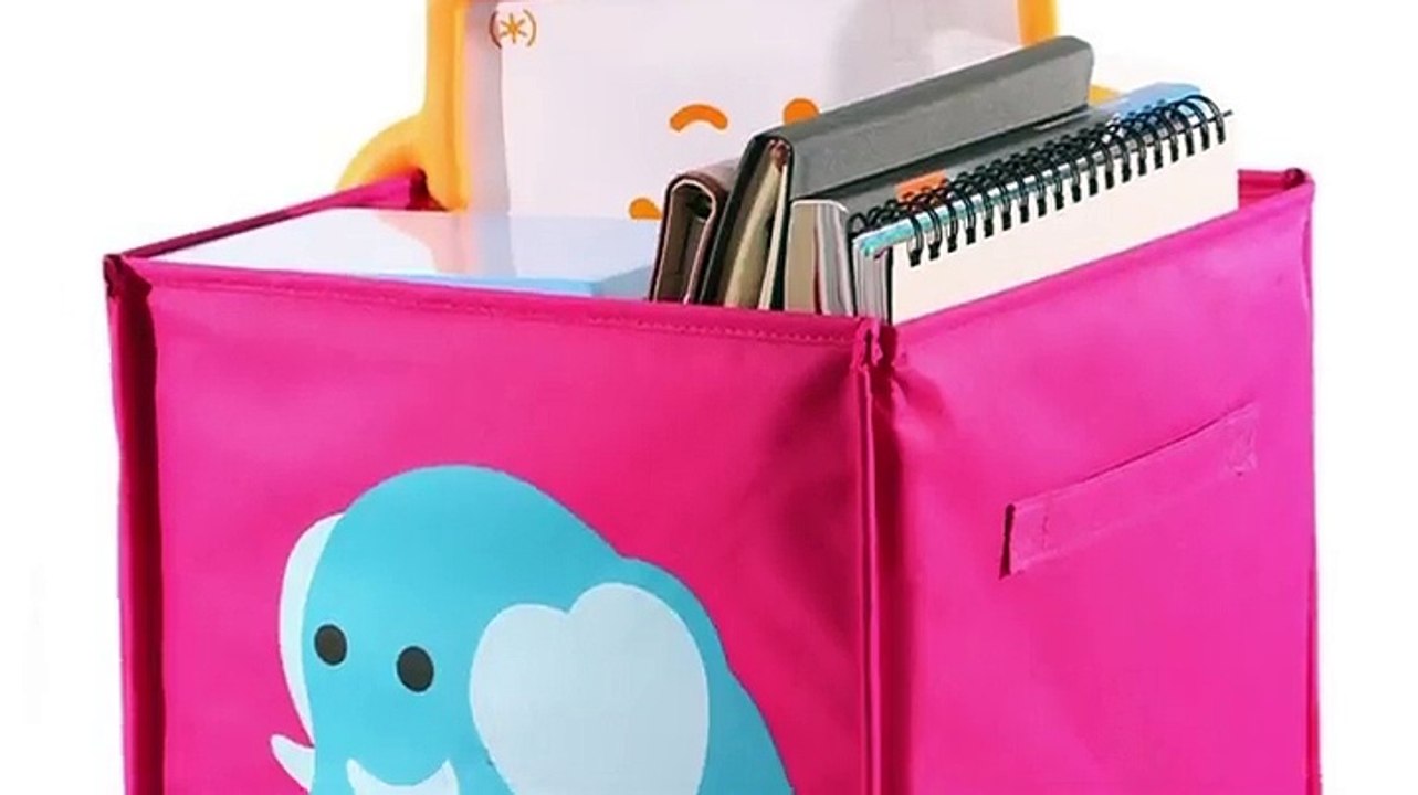 Newisland Cartoon Animal Storage Bin Box Organizer