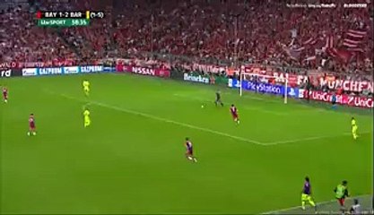 Robert Lewandowski Goal Bayern Munich 2-2 Barcelona Champions League 12.05.2015