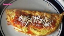 Receta Omelette Con Jamon y Queso! Super Facil!!!