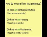 Learn German #15 - Days of the week