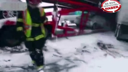 ABD 71 araç birbirine girdi