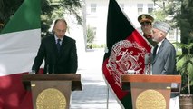 Il Presidente del Consiglio Enrico Letta con il presidente afgano Hamid Karzai (25 08 13)
