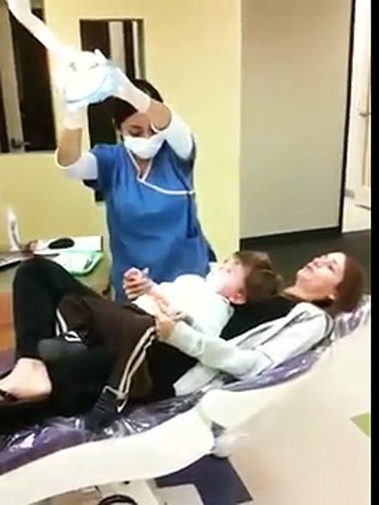 First ride in the dentist chair.