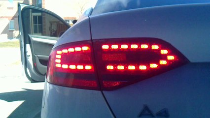 Audi A4 B8 LED NA Taillights to Euro Conversion