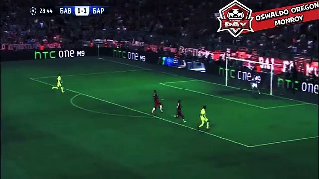 Neymar Second Goal - Bayern Munich vs Barcelona 2015 Champions League 12-05-2015 - Segundo Gol HQ