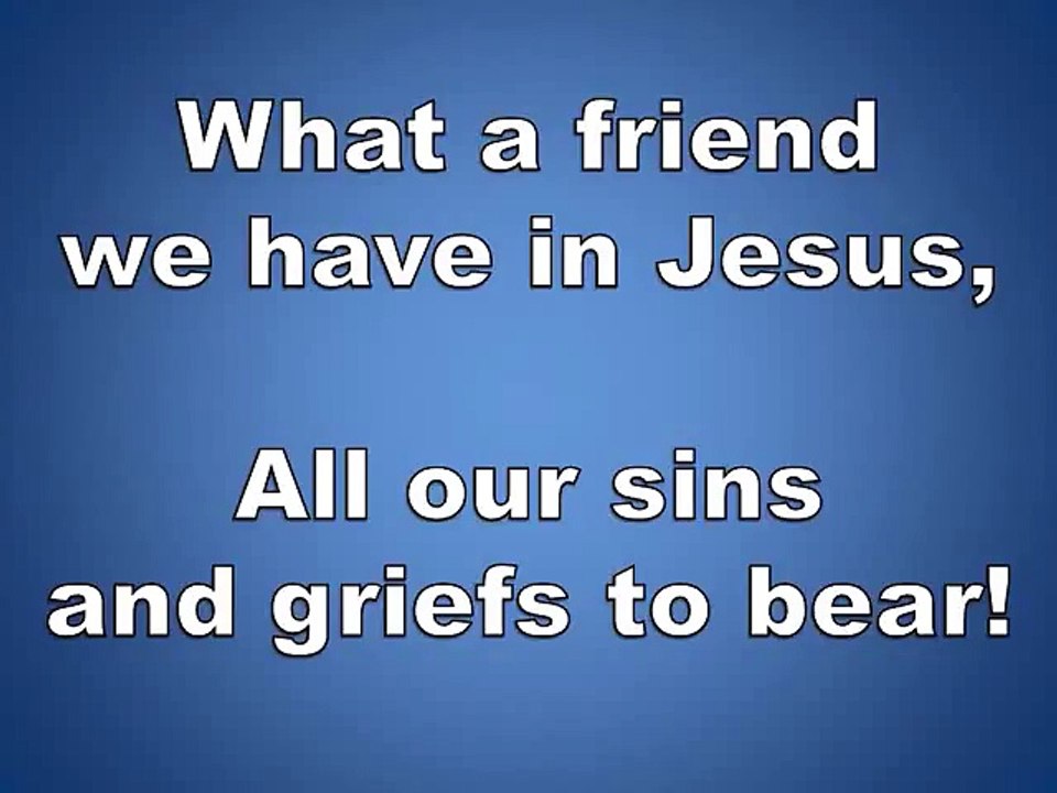 What A Friend We Have In Jesus with Lyrics Piano instrumental hymn for worship
