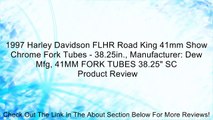 1997 Harley Davidson FLHR Road King 41mm Show Chrome Fork Tubes - 38.25in., Manufacturer: Dew Mfg, 41MM FORK TUBES 38.25