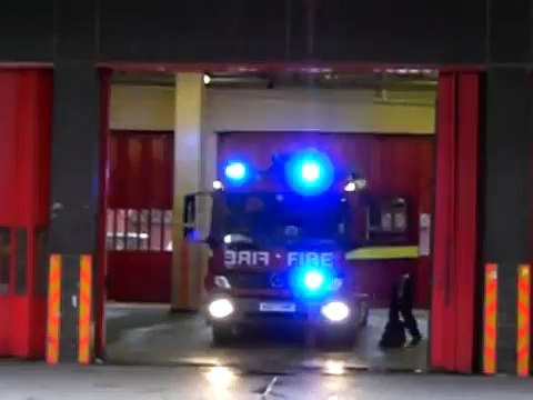 LONDON FIRE BRIGADE TURNOUT FROM SOHO FIRE STATION.