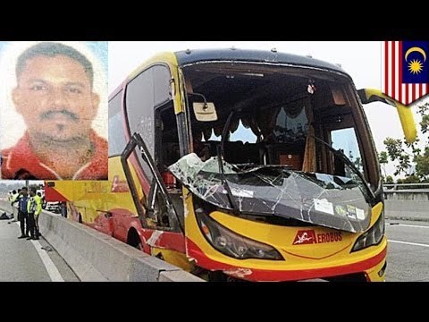Malaysian bus driver killed by own bus in freak accident