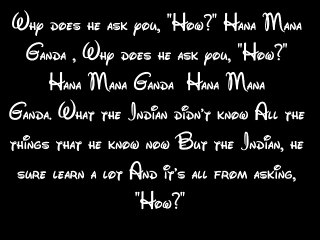 What Makes The Red Man Red - Peter Pan Lyrics HD