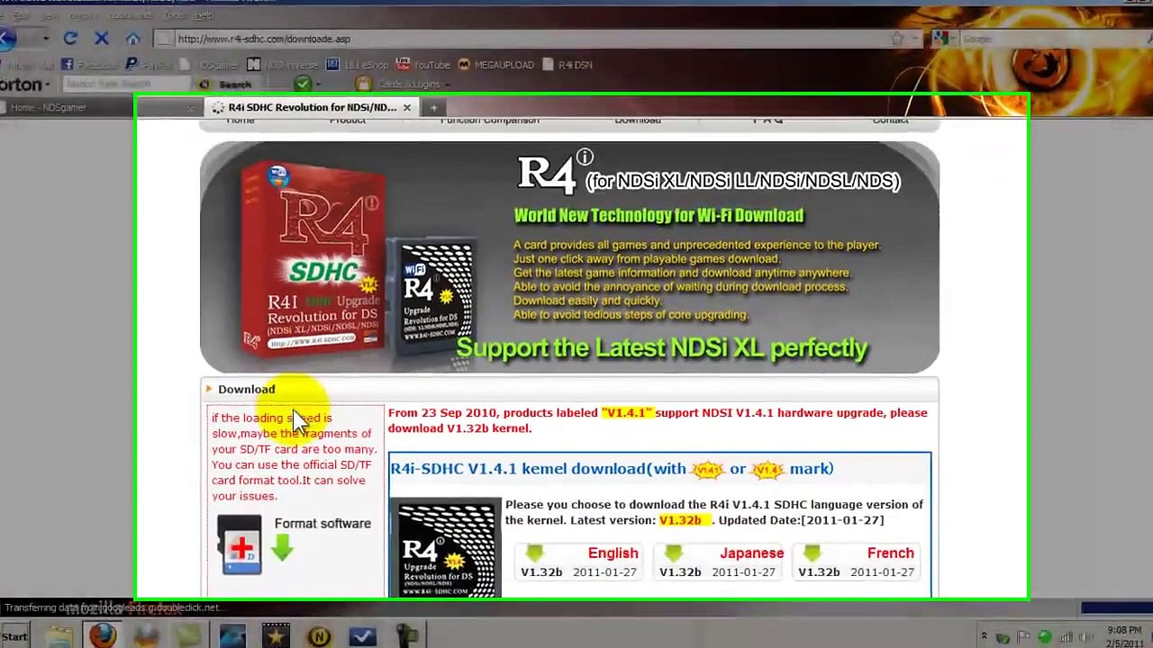 How to Setup R4, R4iSDHC, R4i 3DS Kernel Step by Step Tutorial (HQ