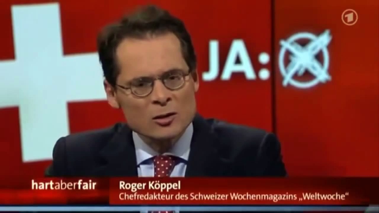 Roger Köppel gibt Ralf Stegner (SPD) eine Lektion in Sachen Demokratie - Hart aber Fair