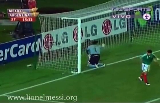 Argentina vs. Mexico 2:0 Lionel Messi - Copa America 2007