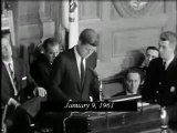 January 9, 1961 - President-Elect John F. Kennedy addresses the Massachusetts State Legislature