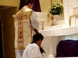 SSPX Sanford Traditional Latin Mass Maundy Thursday --- Incensing The Altar