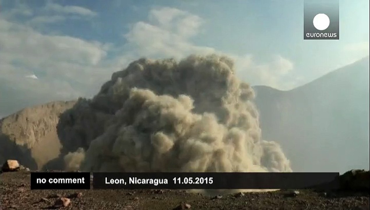 Volcano's eruption caught on camera in Nicaragua