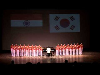 Korean children sing Indian National Song - Vande Mataram