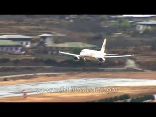 Most difficult landing in the world: Bhutan's Paro Airport in winter rain
