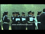 Women Indian Air Force officers rehease for Republic Day parade