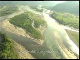 Rain forests of Arunachal Pradesh as seen aerially in north-east India