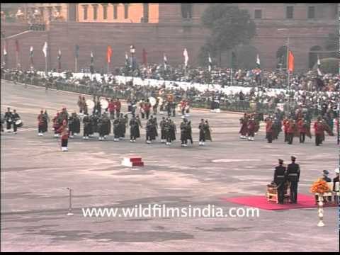 A proud moment for India - massed bands of the defence forces!