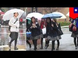 Taiwanese schools make girls wear knee-high skirts in cold weather
