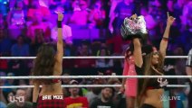 Brie Bella (w/ Nikki Bella) vs. Tamina Snuka (w/ Naomi)